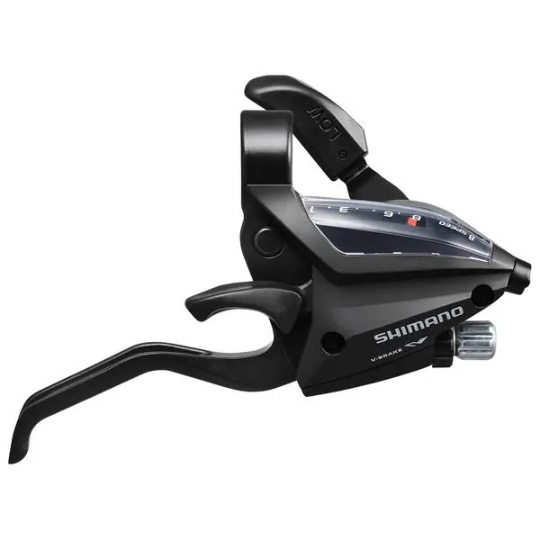 Turvallinen Maksu Shimano Altus EF500 Jarru-/Vivut 8S V-Brake - Musta