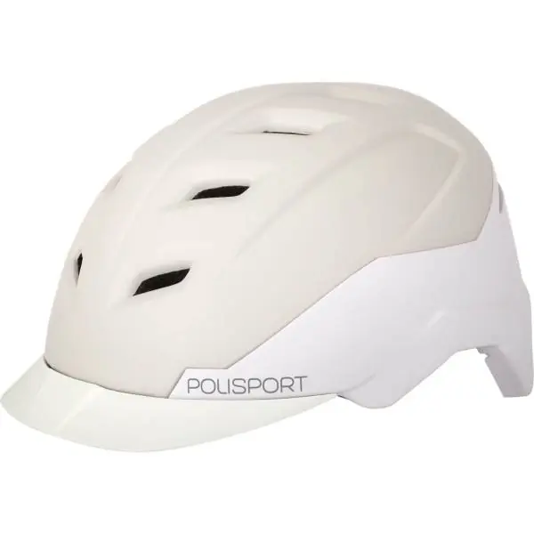 Osta Verkossa Polisport E-City Pyöräilykypärä Valkoinen/Kerma - Koko M 54-59cm