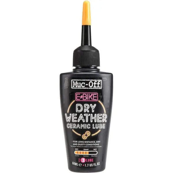 Poisto Muc-Off Ketjuöljy E-Bike Dry - Tippapullo 50ml