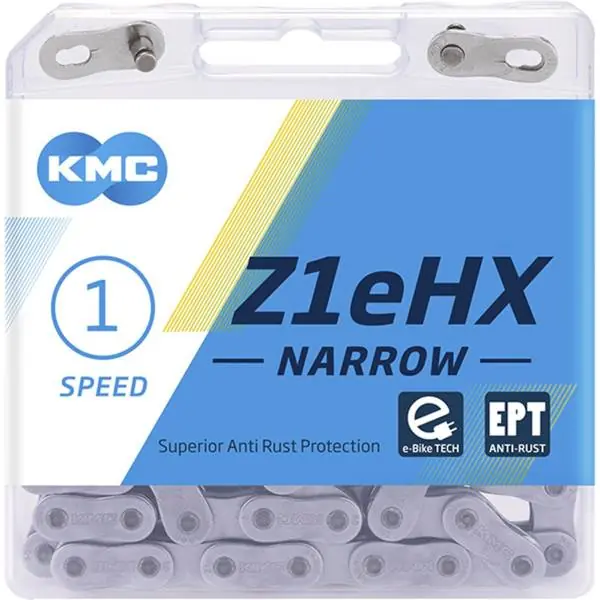 Merkkituote KMC Z1eHX EPT Polkupyörän Ketju E-Bike 3/32" 128 Linkit - Harmaa