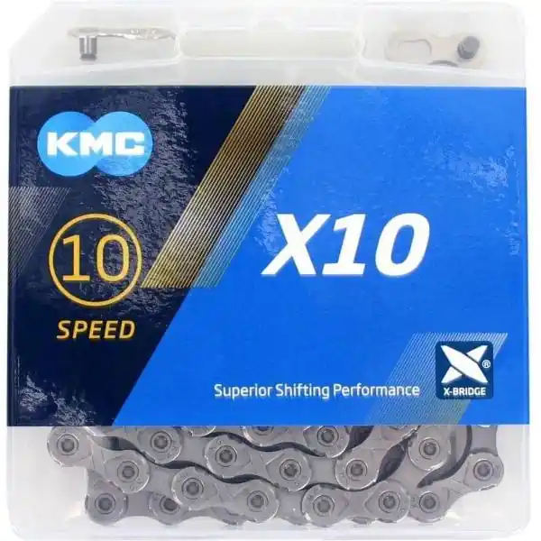 KMC X10 Polkupyörän Ketju 10S 11/128" 114 Linkit - Harmaa Suoraan Valmistajalta