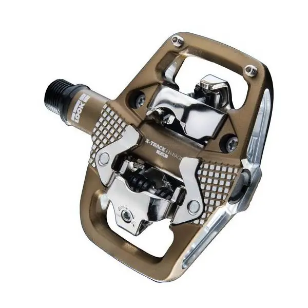 Ajankohtainen LOOK X-Track Rage+ Polkimet SPD - Ruskea/Hopea