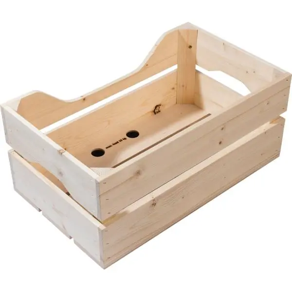 Racktime Woodpacker Polkupyörän Laatikko 25L Puinen - Musta Aito