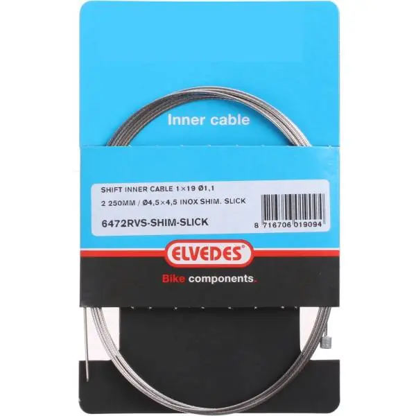 Elvedes Vivut Sisäkaapeli Ø1.1mm 2250mm Inox - Hopea Sertifioitu