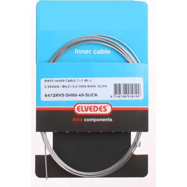 Elvedes Vivut Sisäkaapeli Ø1.1mm 2250mm Inox - Hopea Tukkuhinta