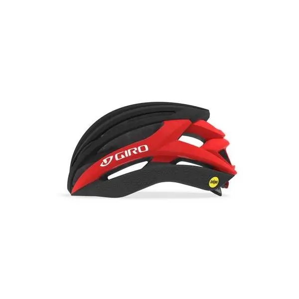 Loppuunmyynti Giro Syntax Mips Pyöräilykypärä Matta Musta/Punainen - S 51-55 cm