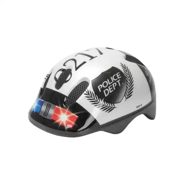 Ventura Lasten Kypärä Police Musta/Valkoinen - Koko S 52-57cm Viikonlopputarjous