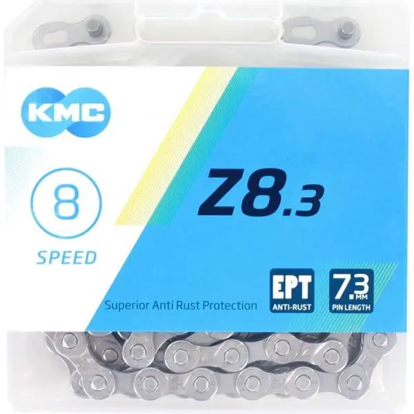 Aito KMC Z8 EPT Polkupyörän Ketju 8S 3/32" 114 Linkit - Harmaa