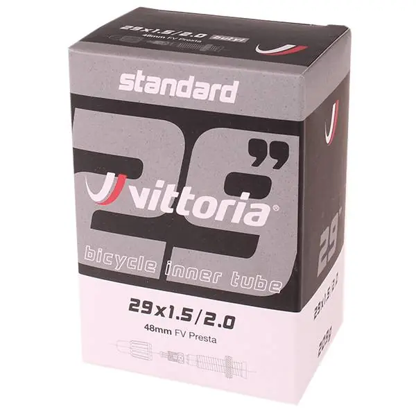 Älä Missaa Vittoria Standard Sisäkumi 29x1.5-2.0" Pv 48mm - Musta