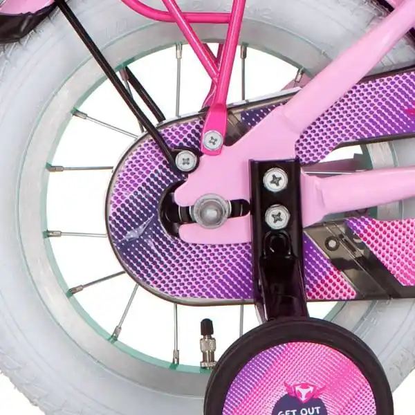 Alkuperäinen Alpina Takapyörä 12" Jarrunapa Girlpower - Minttu