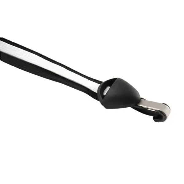 Cordo Kolminkertainen Kuminauha 28" Koukku Inox - Ruskea/Musta/Hopea Aito