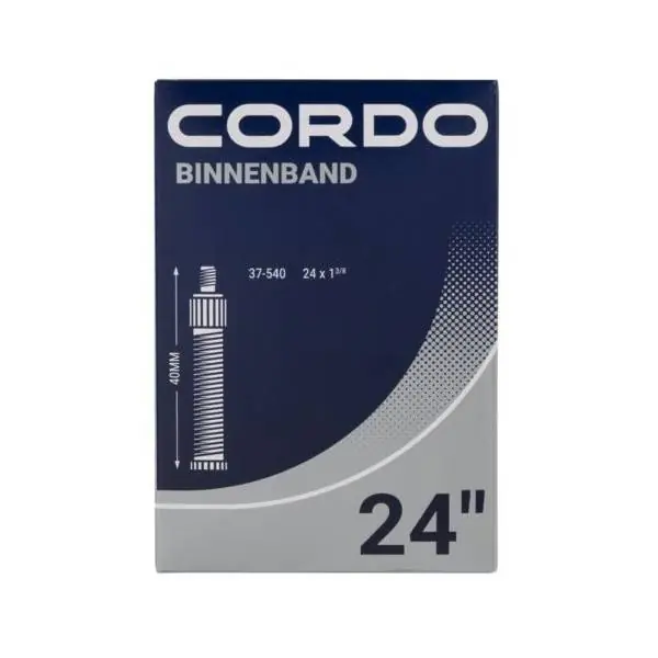 Superhinta Cordo Sisäkumi 24 x 1 3/8" Dv 40mm - Musta