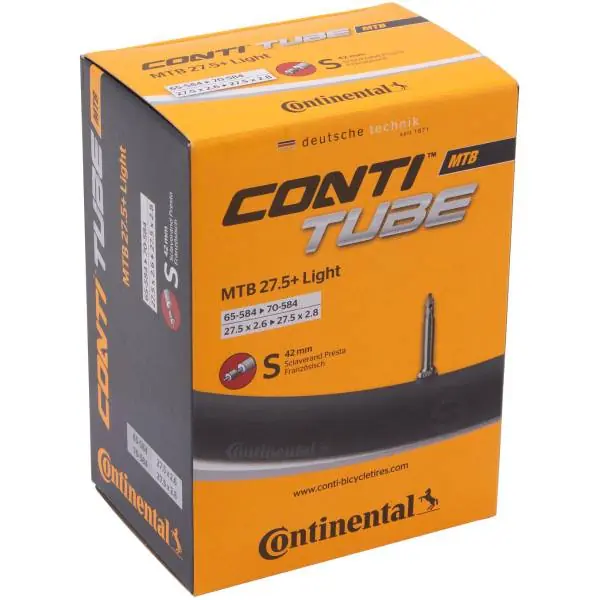 Continental MTB 27.5 B+ Sisäkumi 27.5x2.6-2.8 Pv 42mm - Musta Paras Hinta