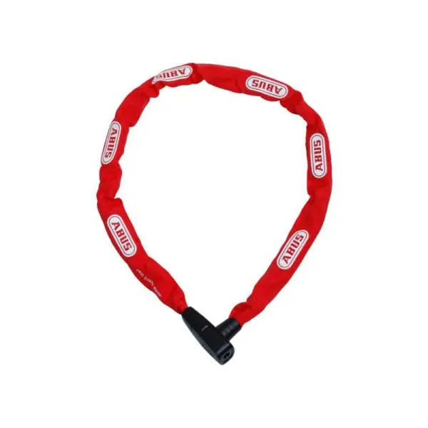Nopea Toimitus Abus City Chain Ketjulukko Ø6mm 110cm - Punainen