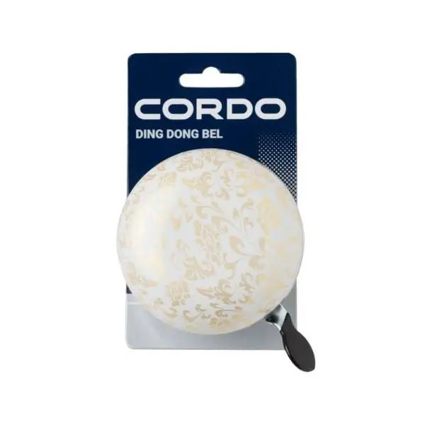 Cordo Ding Dong Polkupyörän Kello Ø83mm Kukat - Valkoinen/Kulta Osta Nyt