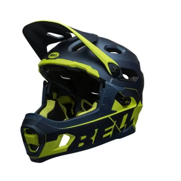 Tilaa Heti Bell Super DH Mips Kypärä Sininen/Hi-Viz - L 58-62 cm