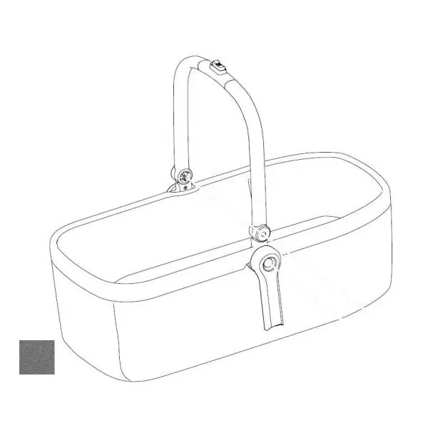 Suosittu Thule 54020 Bassinet Runko/Kangas - Sleek - Harmaa Melange