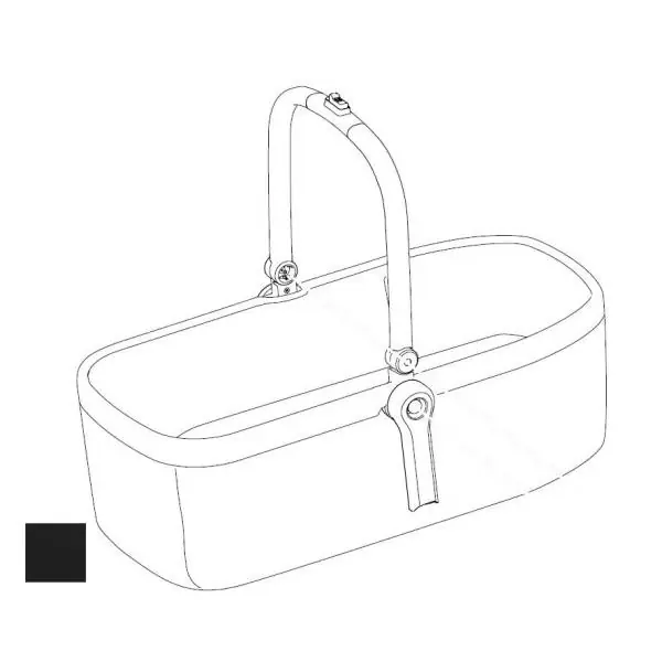 Thule 54021 Bassinet Runko/Kangas - Sleek - Midnight Musta Uusi Kokoelma