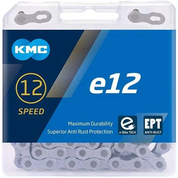 Aito KMC E12 Polkupyörän Ketju 11/128" 12V 130 Linkit - Musta
