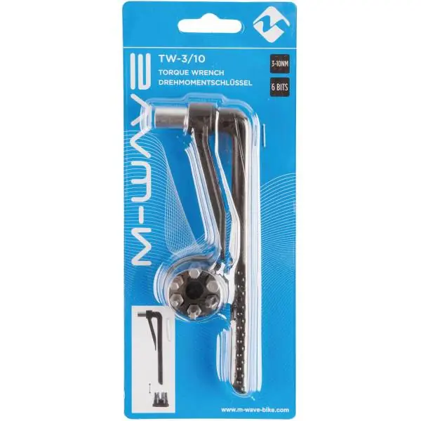 Halpa Hinta M-Wave Momenttiavain 3-10Nm 7-Osat - Musta