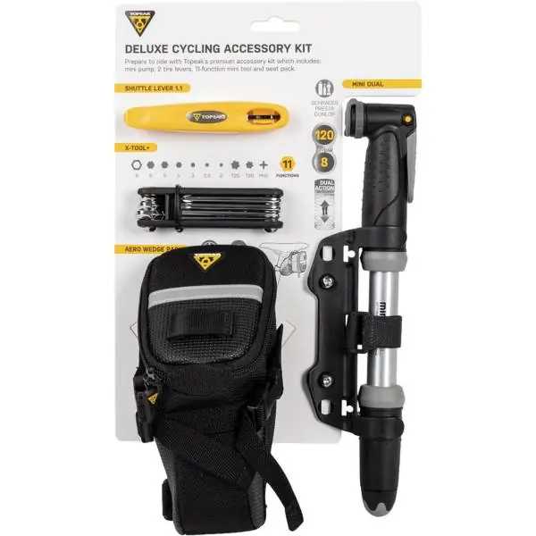 Topeak Deluxe Lisävarusteet Sarja - Musta Ajankohtainen
