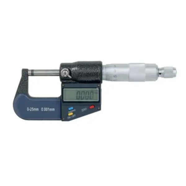 Cyclus Micrometer 0-25mm Digitaalinen - Musta/Hopea Sertifioitu
