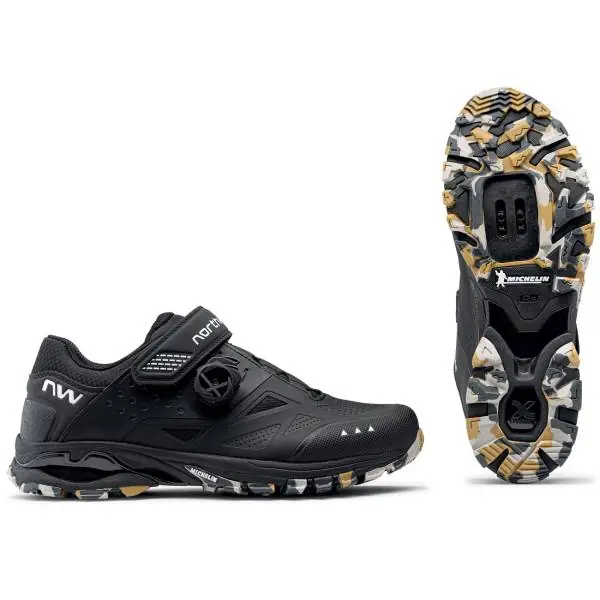 Tilaa Heti Northwave Spider Plus 3 Pyöräilykengät Musta/Camo - 47