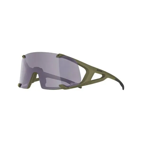 Heti Saatavilla Alpina Hawkeye Q-Lite Fogstop Pyöräilylasit Purppura - Oliivi