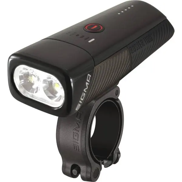 Ajankohtainen Sigma Buster 1100 Ajovalo LED -Li-ion Akku USB - Musta