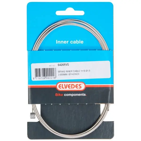 Kampanjahinta Elvedes 6426RVS Jarru-Sisäkaapeli 2000mm Inox - Hopea