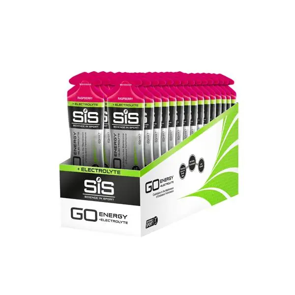 ScienceInSport Go Elektrolyytti Energy Geeli Vadelma 60ml (30) Heti Saatavilla