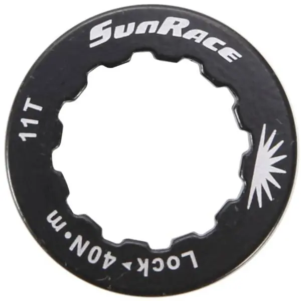 Asiakkaiden Suosikki SunRace Lukkorengas 11 Hampaat - Musta