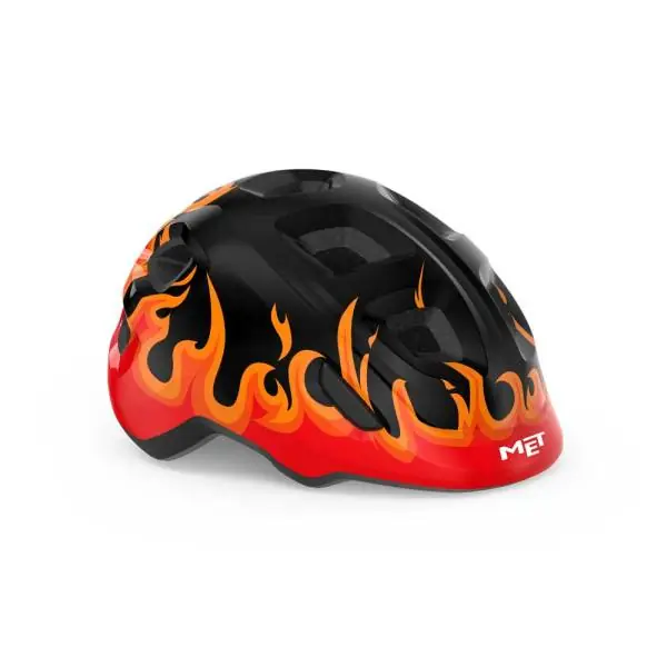 Älä Missaa M E T Hooray Pyöräilykypärä Musta Flames - S/M 52-55 cm