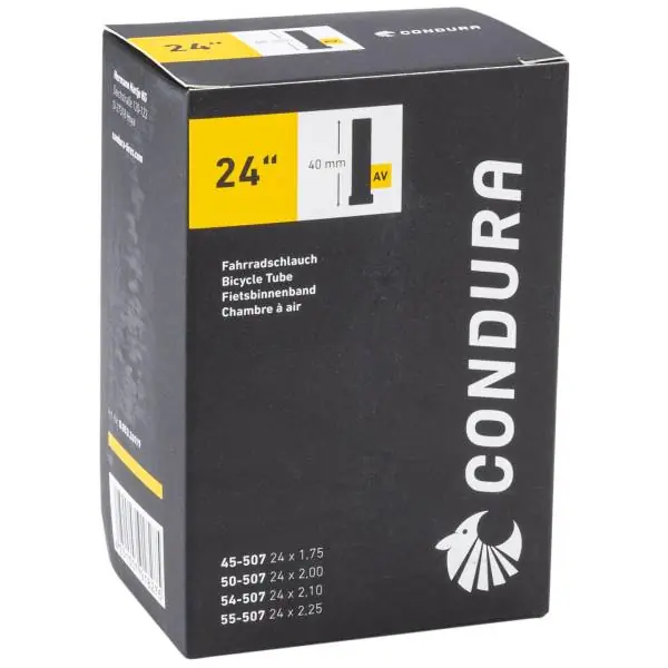 Ajankohtainen Condura Sisäkumi 24 x 1.75 - 2.25" Sv 40mm - Musta