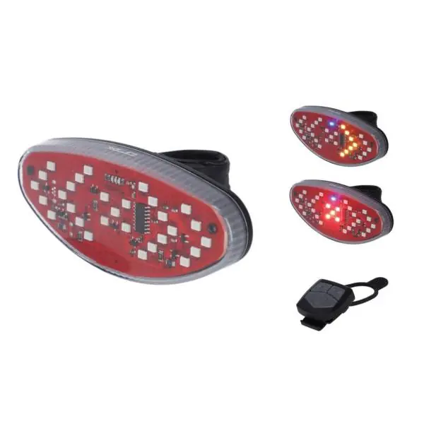 XLC E15 Takavalo LED Akku Remote - Punainen Tilaa Heti