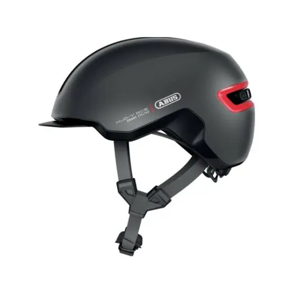 Abus Hud-Y Ace Pyöräilykypärä Led Titanium - M 54-58 cm Vain Rajoitetun Ajan