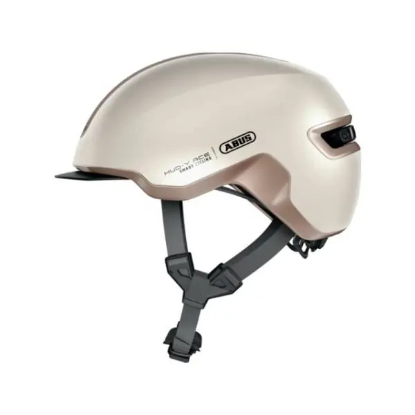 Abus Hud-Y Ace Pyöräilykypärä Led Samppanja Kulta - M 54-58 cm Aito