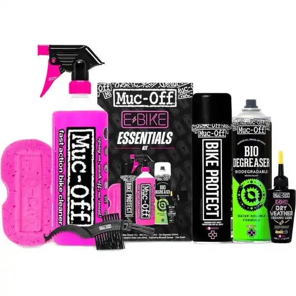 Muc-Off Essentials Puhdistussarja E-Bike - 6-Osat Halpa