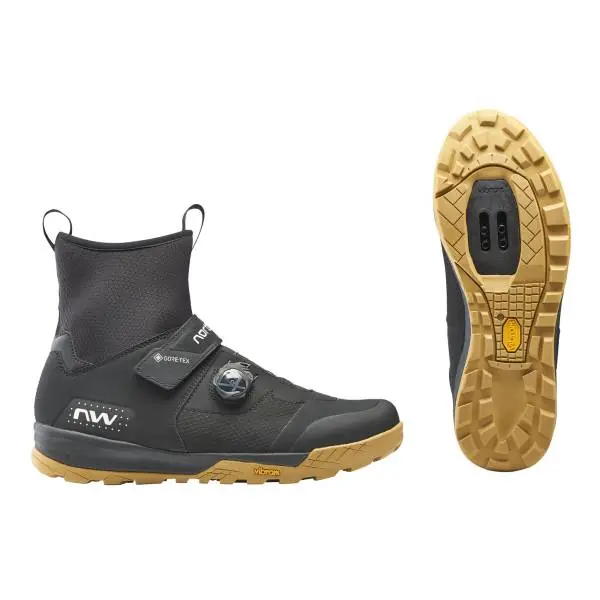 Northwave Kingrock Plus GTX Pyöräilykengät Musta/Hunaja - 40,5 Ilmainen Palautus