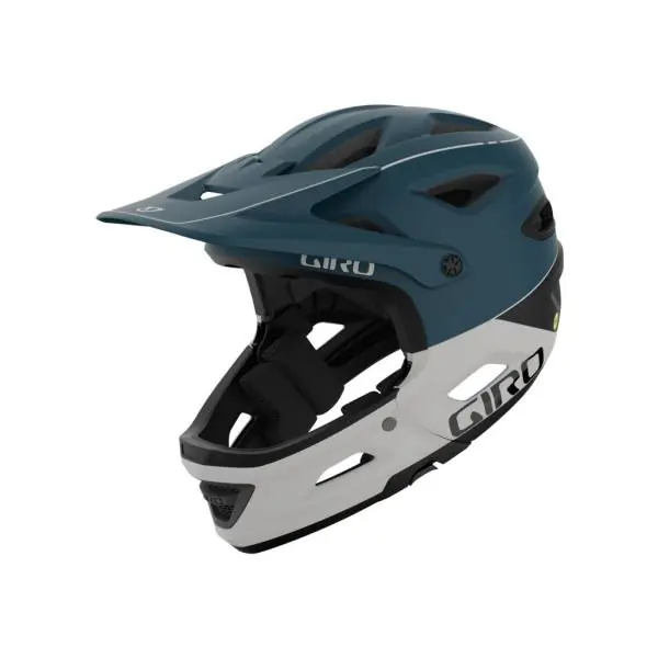 Sertifioitu Giro Switchblade Mips Kypärä Mat Harbor Blauw