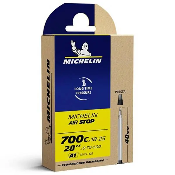 Ajankohtainen Michelin Airstop A1 Sisäkumi 18/25-622 Pv 48mm - Musta