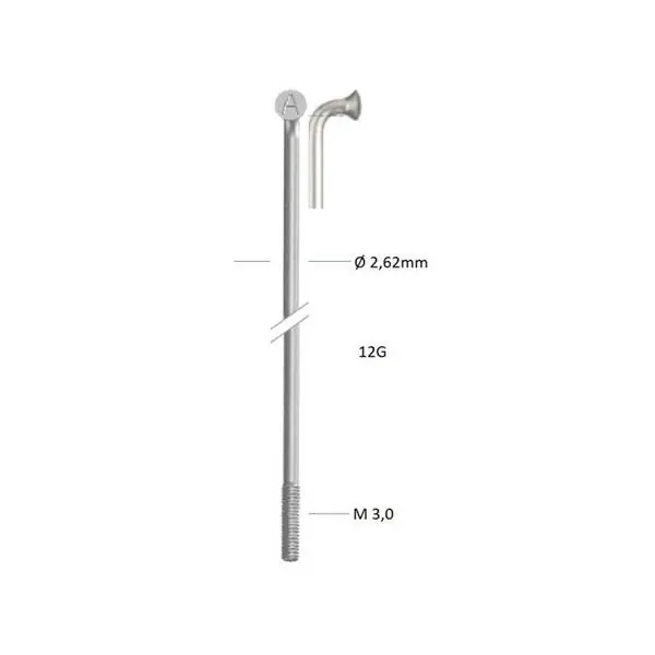 Alennettu Alpina Pinna 12 x 130mm J-Bend - Hopea (144)