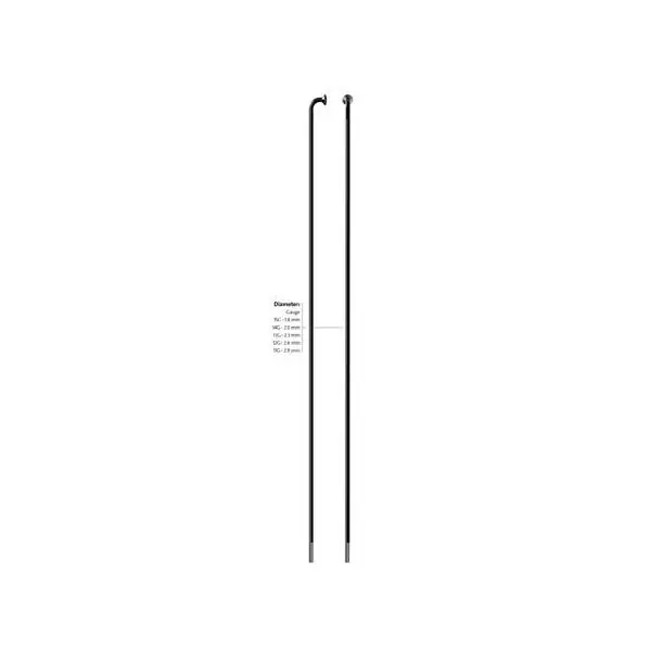 Aito Sapim Leader Pinna 13 x 200mm J-Bend Inox - Musta (100)