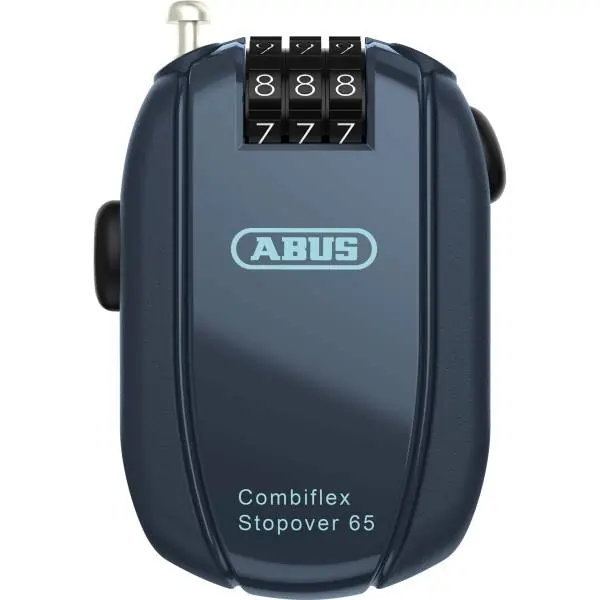 Abus Combiflex StopOver Yhdistelmälukko 65cm - Sininen Viikonlopputarjous