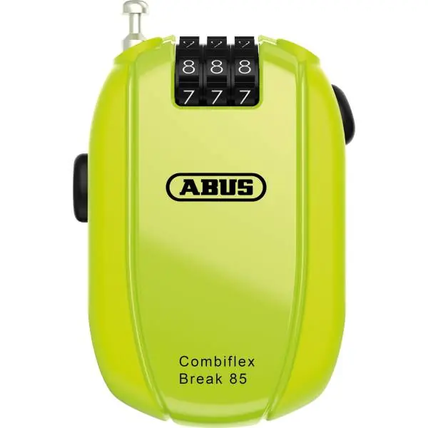 Abus Combiflex Breakcode Yhdistelmälukko 85cm - Neon Keltainen Nopea Toimitus