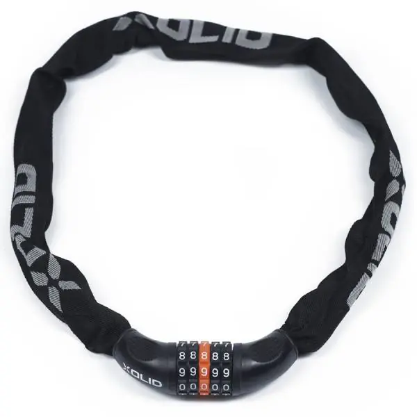 Xolid Yhdistelmälukko Ø6mm 90cm - Musta Alennettu