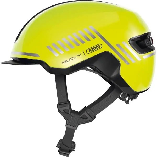 Abus Hud-Y Pyöräilykypärä Signal Keltainen - S 51-55 cm Uusi Malli