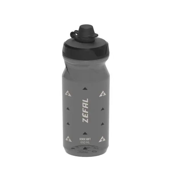 Zefal Sense Soft 65 No-Mud Vesipullo Smoked Musta - 650cc Uutuus
