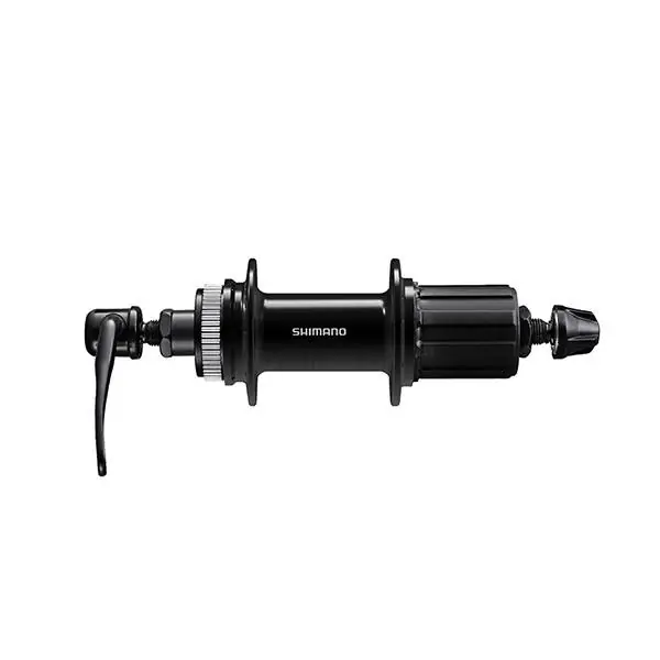 Ajankohtainen Shimano Cues 400 Takanapa 36G 10S Levy CL 130mm QR - Musta