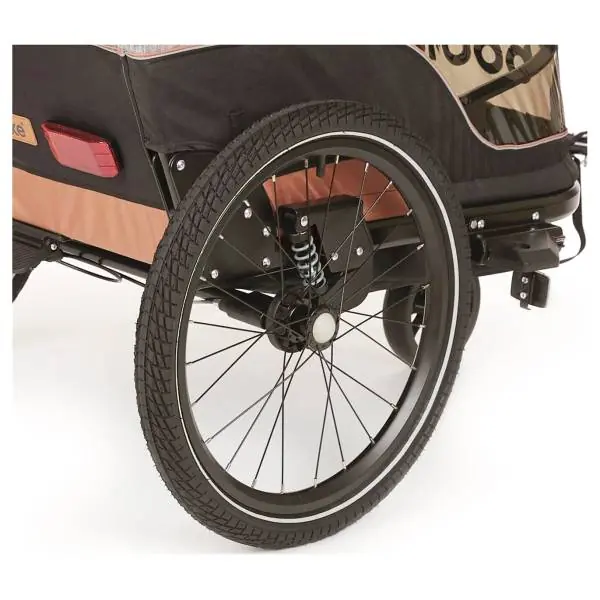 Kausialennus Bobike Kids Trailer Harjoitteluratas Oikea Heijastava - Musta